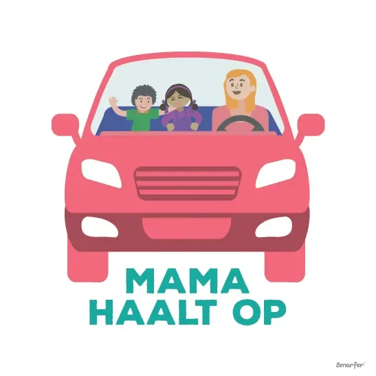 Pictogram - Mama haalt