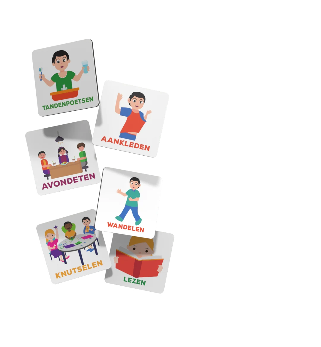 Smarfer planbord met pictogrammen: Bewolkt, Puzzelen, Oktober, Vrijdag